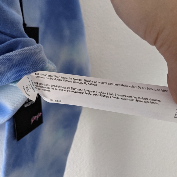 {Wildfox} New Painted Sky Ivy Cropped Sweatshirt - Picture 4 of 5